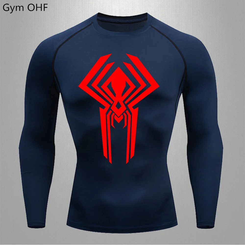 Compression Shirts New Spider Quick Dry Breathable T-Shirt Men Sports Training Clothes Long Sleeve Men's T Shirt Gym Running