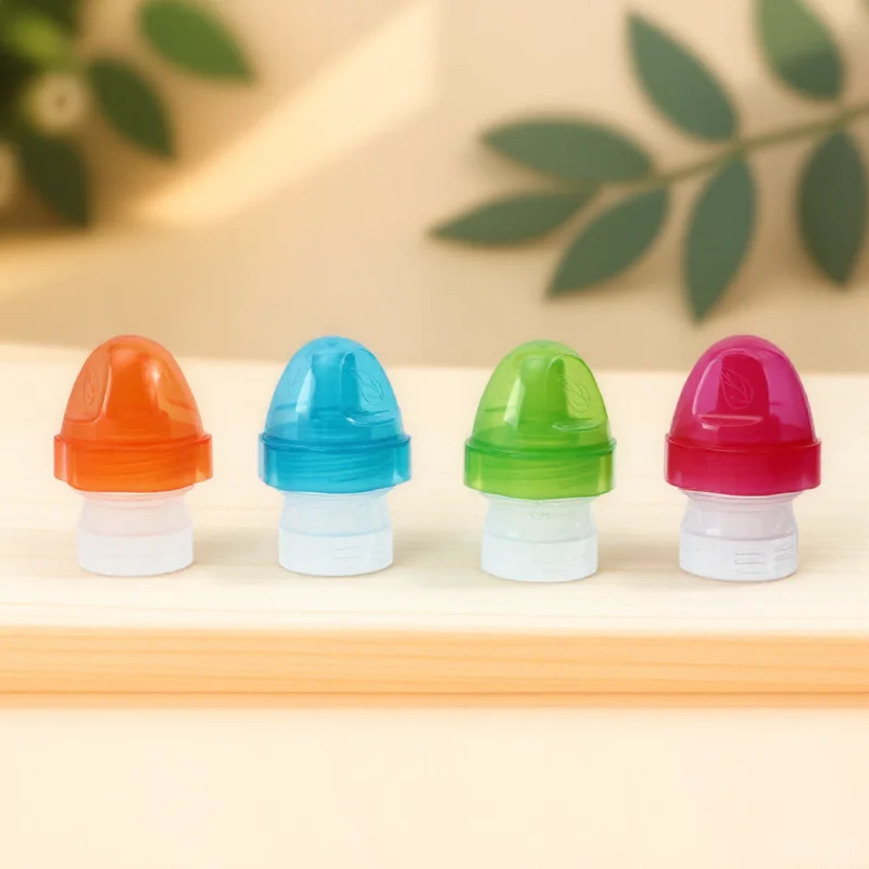 

4pcs Nipple Conversion Cap Bottle Lid Portable Beverage Cover s Topper Toddler Spout Juice Bottle Caps Lightweight Gift