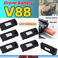 JHD Original V88 Drone 8K Professional HD Battery 3.7V 3200mAh For V88 Drone RC Qudcopter Battery Spare Parts Wholesale