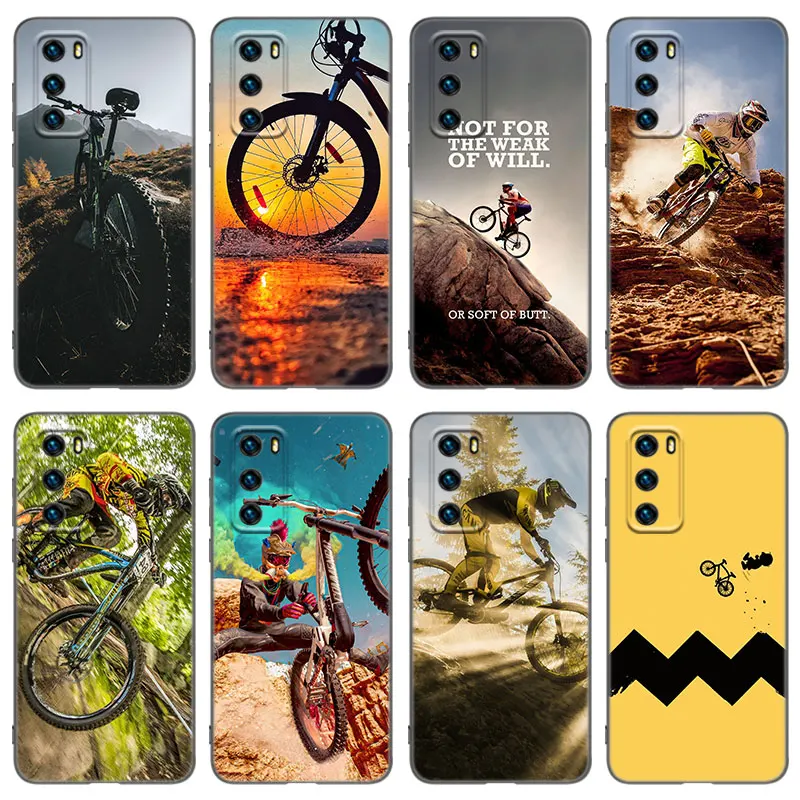 Amazing Mountain Bike Bicycle Phone Case For Huawei P20 P30 P40 P50 P Smart Z S Pro P8 P9 P10 Lite 5G E 2017 2018 2019 2020 2021