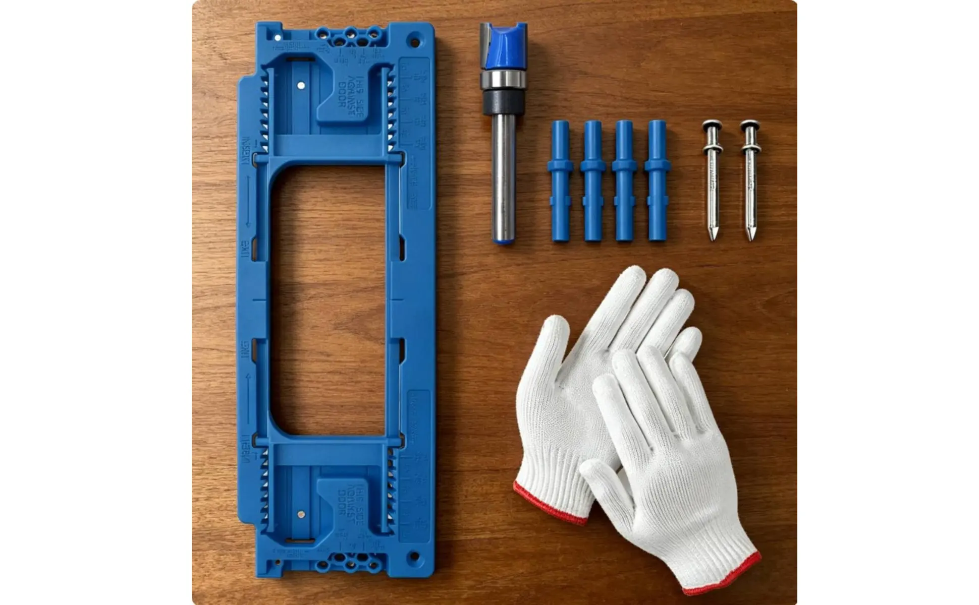 Door Hinge Router Template Precise Cutting Door Hinge Jig Accommodates Common Hinges Easy to Use for Woodworkers, Carpentry Door Hinge Router Template Precise Cutting Door Hinge Jig Accommodates Common Hinges Easy to Use for Woodworkers, Carpentry