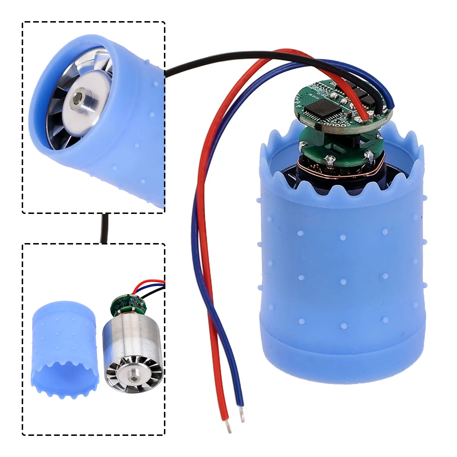New Practical Brushless Motor Bladeless Fan Motor Large Torque 3.7A 90000rpm Blue Fast Response High-speed Metal