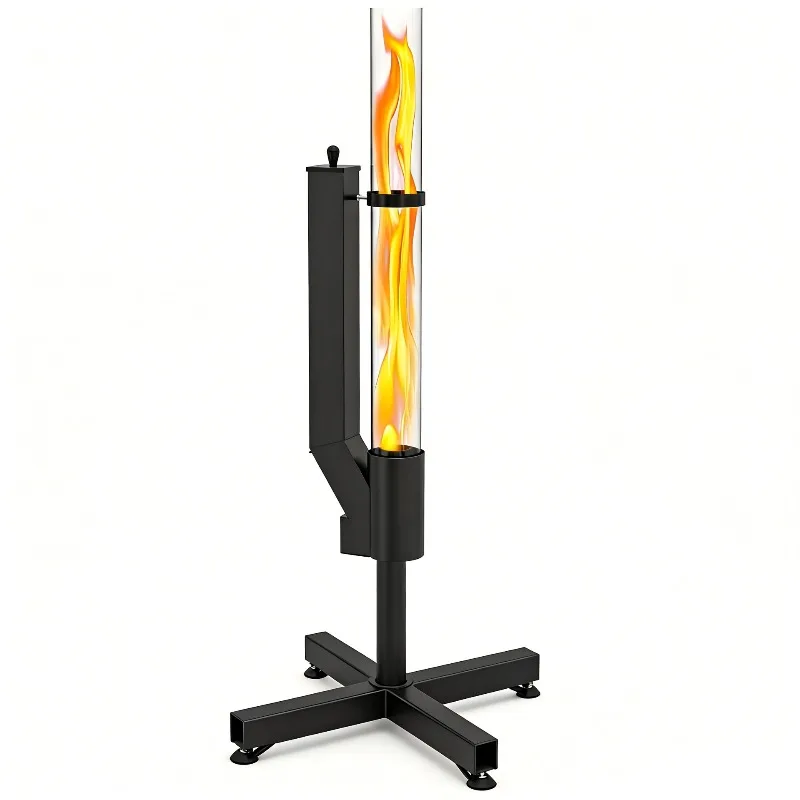 Vertical wood-burning rocket stove, bazooka courtyard heating stove, outdoor camping, winter pellet stove, heating stove