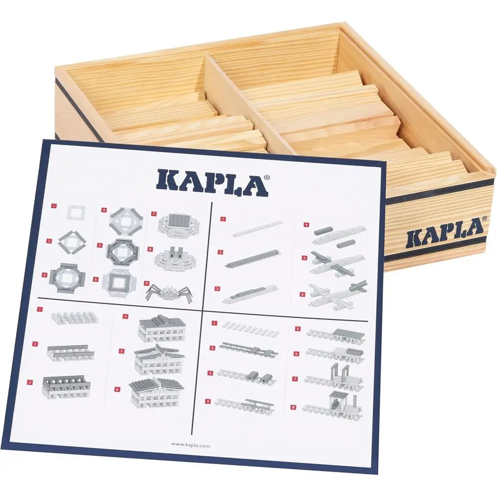 Set di blocchi da costruzione in legno da 100 pezzi di KAPLA