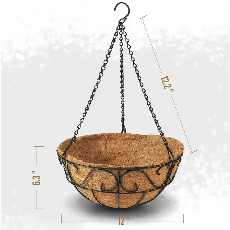 

Подвесная корзина, 50 корзин, 16 дюймов, британская сетка, трость, конус, коко, тканая веревка