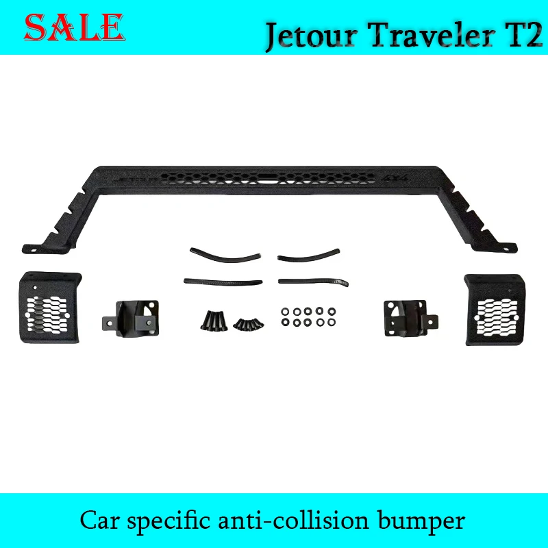 Fit for JETOUR Traveler T2 2024 Car Front Bumper Bull Bar Modification Special Anti-collision Bumper Car Exterior refit piece