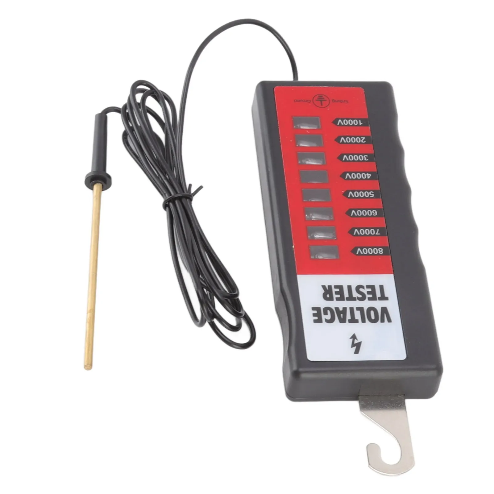 1000V-8kV Electric Fence Tester Home Garden Farm Horse Livestock Electric Fence Voltmeter No Need Battery with 8 Light