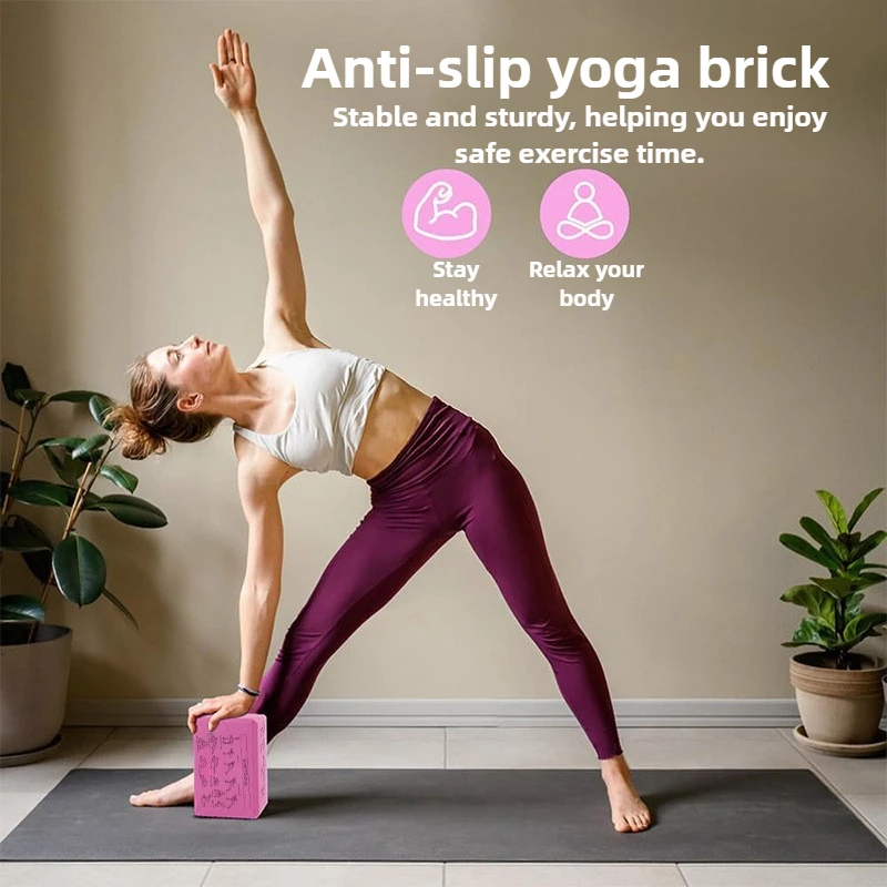 Acessórios de ginástica para yoga e pilates, bloque de espuma alta densidade para princípios, herramienta de apoyo para estúdio de yoga
