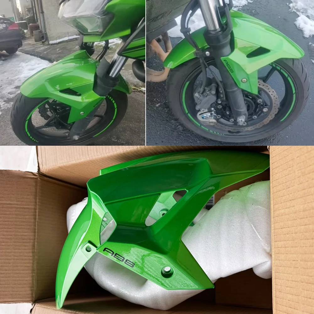 

2024 Z400 Front Fender For Kawasaki Z-400 2018 19 20 2021 2022 2023 Ninja 400 Mudguard Tire Splash Guard Motorcycle Accessories