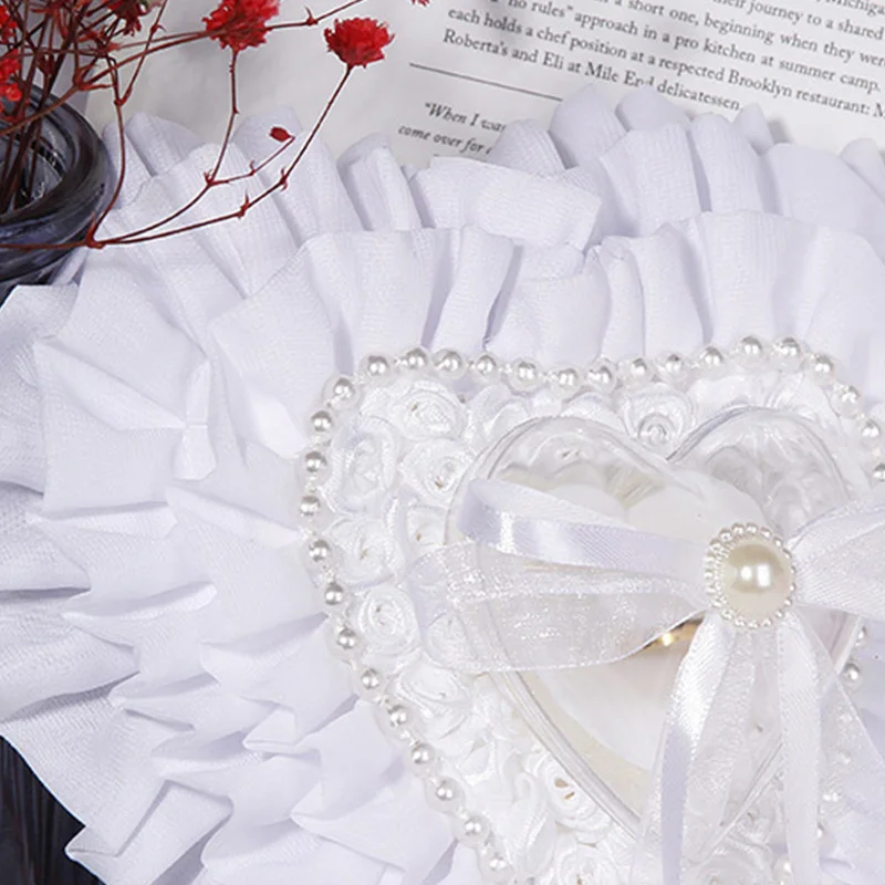 لوازم الزفاف الغربية ، اللؤلؤ ، الماس فلاش ، يمكن تعليقه ، مربع قوس الدائري ، خاتم العروس ، وسادة