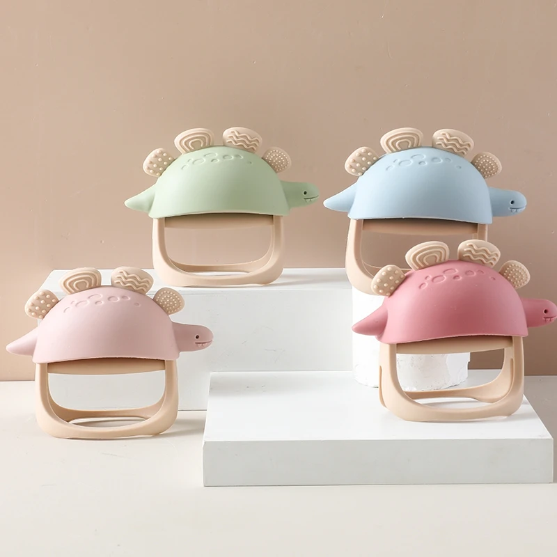 

1PC Food Grade Baby Silicone Teether Teething Toys for Kids BPA Free Baby Teeth Care Gums Anti-Eating Hand Teething Gift Toys