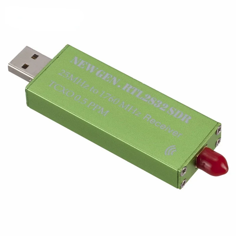 0.5 PPM TCXO RTL SDR USB AM FM 소프트웨어 정의 라디오 수신기 스캐너 RTL SDR RTL2832U R820T2 안드로이드 TV 튜너 스틱 SMA F 남성