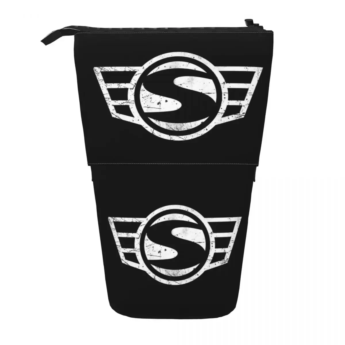 Simson Vintage German Motorcycle Reversible Pencil Case for Kids School Pen Box Pencil Bag Stationery Supplies Pen Holder Bag
