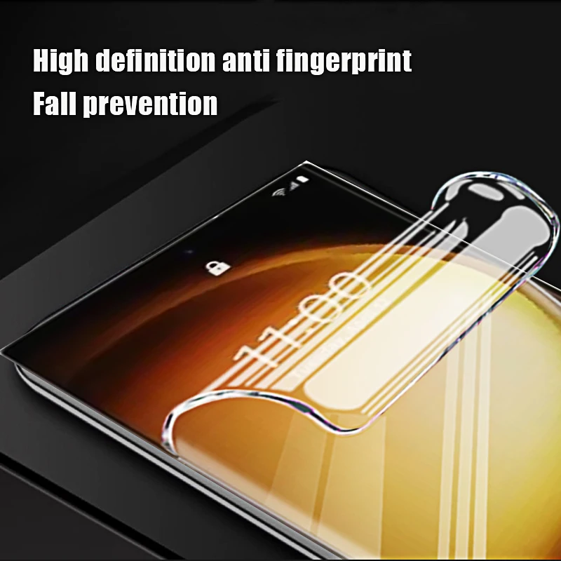 Filme de hidrogel para Samsung Galaxy S24 Ultra, S23 FE, protetor de tela, película protetora, não vidro em S22, S21, S20 Ultra Plus, 4-1pcs
