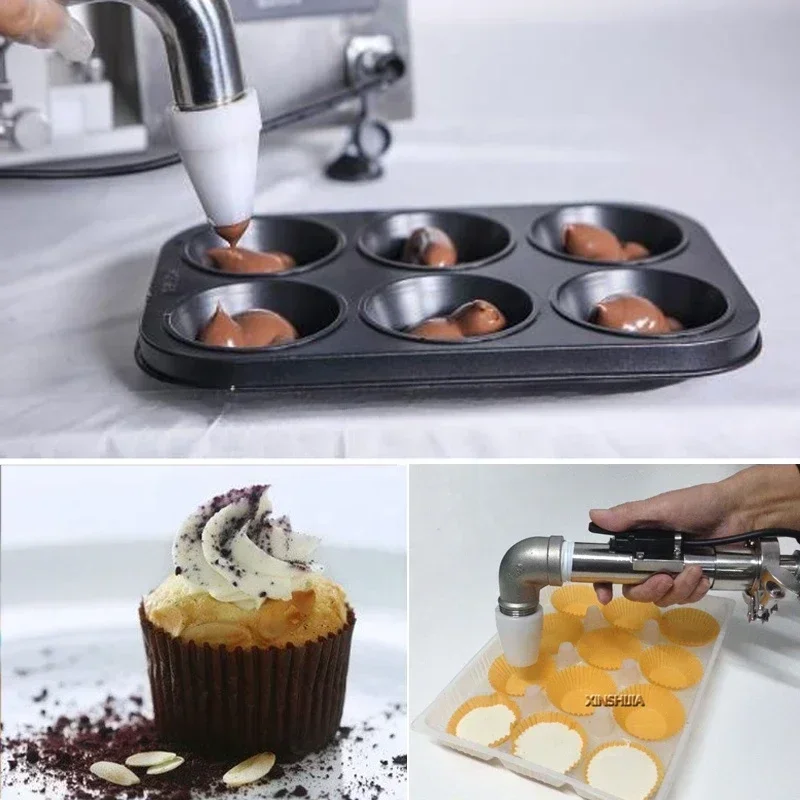 Cream puff chocolate automatic commercial cake decorating frosting icing machine cupcake maker cake depositor Hot sales
