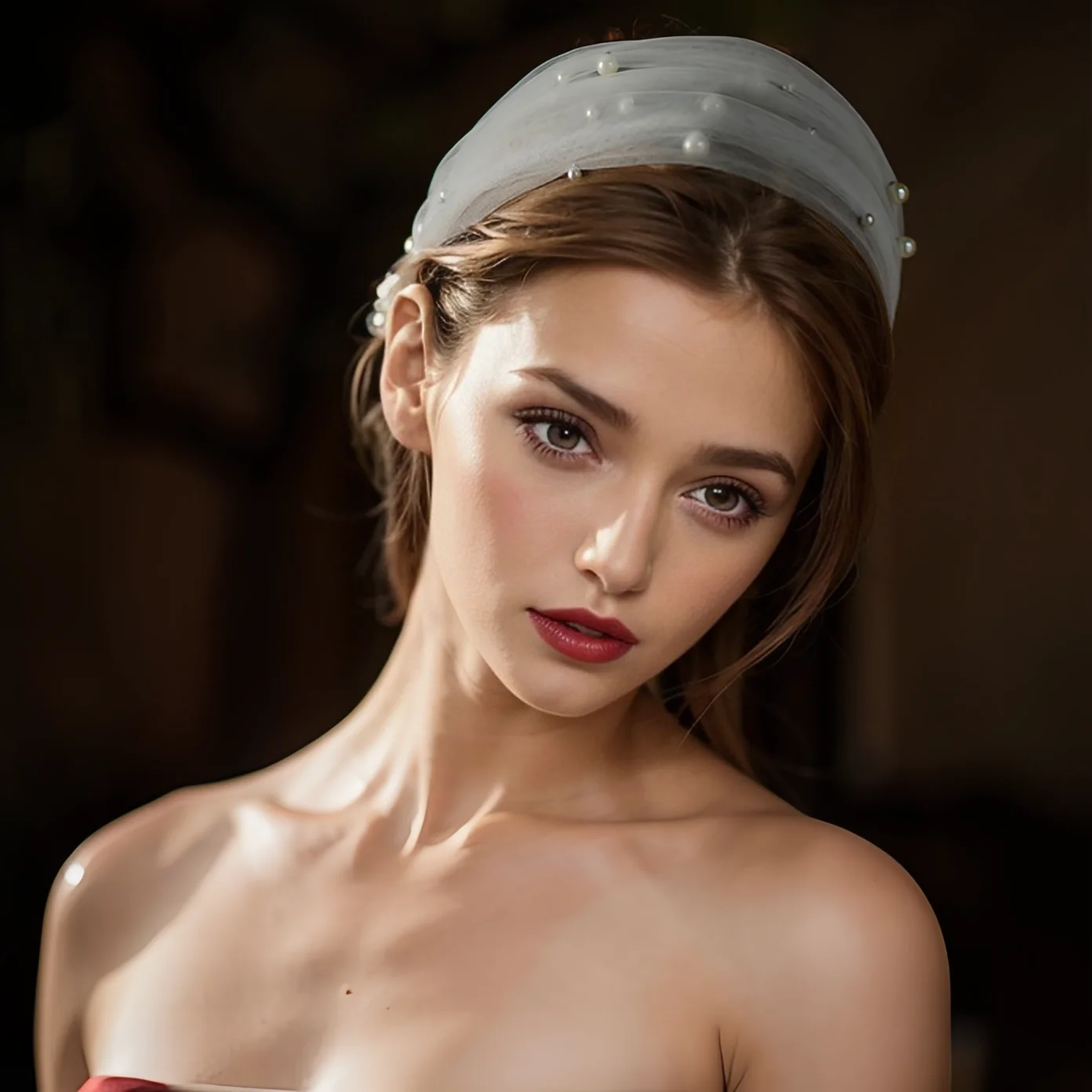 

Свадебная повязка для волос, аксессуар для свадебного платья, жемчужная лента, украшение для волос, съемная фата, белый мягкий русский тюль GA17