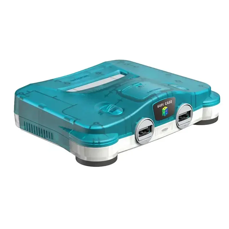 

N64Pi Case with Dual USB Ports SD Card Storage Safe Shutdown and Reset for Raspberry Pi5 Game Accessories