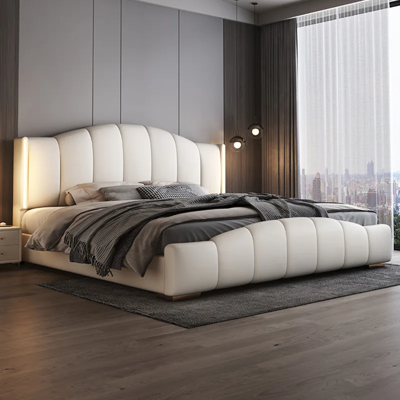 

Aesthetic Marriage Bed Multifonction Nordic King Size Bedroom Bed Storage Luxury Camas Y Muebles Dormitorio Modern Furniture