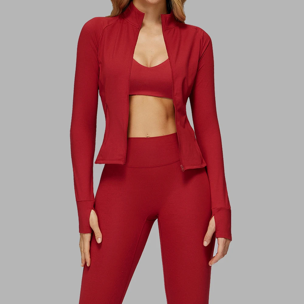 

2/3PCS Yoga Set Women Workout Set Sportswear Seamless Gym Clothing Fitness Long Sleeve Crop Top High Waist Leggings Sports Suits