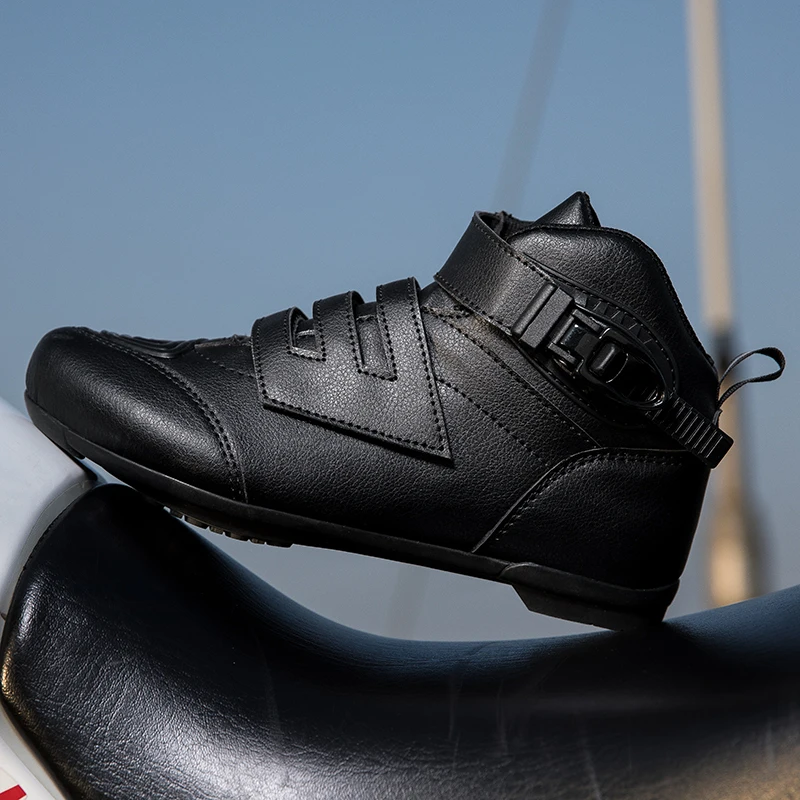 

casual professional protective riding boots unisex four season fashion breathable outdoor wear-resistant motorcycle riding shoes