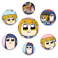 32/44/58MM Anime POP TEAM EPIC Tinplate Soft Button Pin Cartoon Icon Brooch Clothes Creative Metal Badge Lapel Pins Jewelry Gift