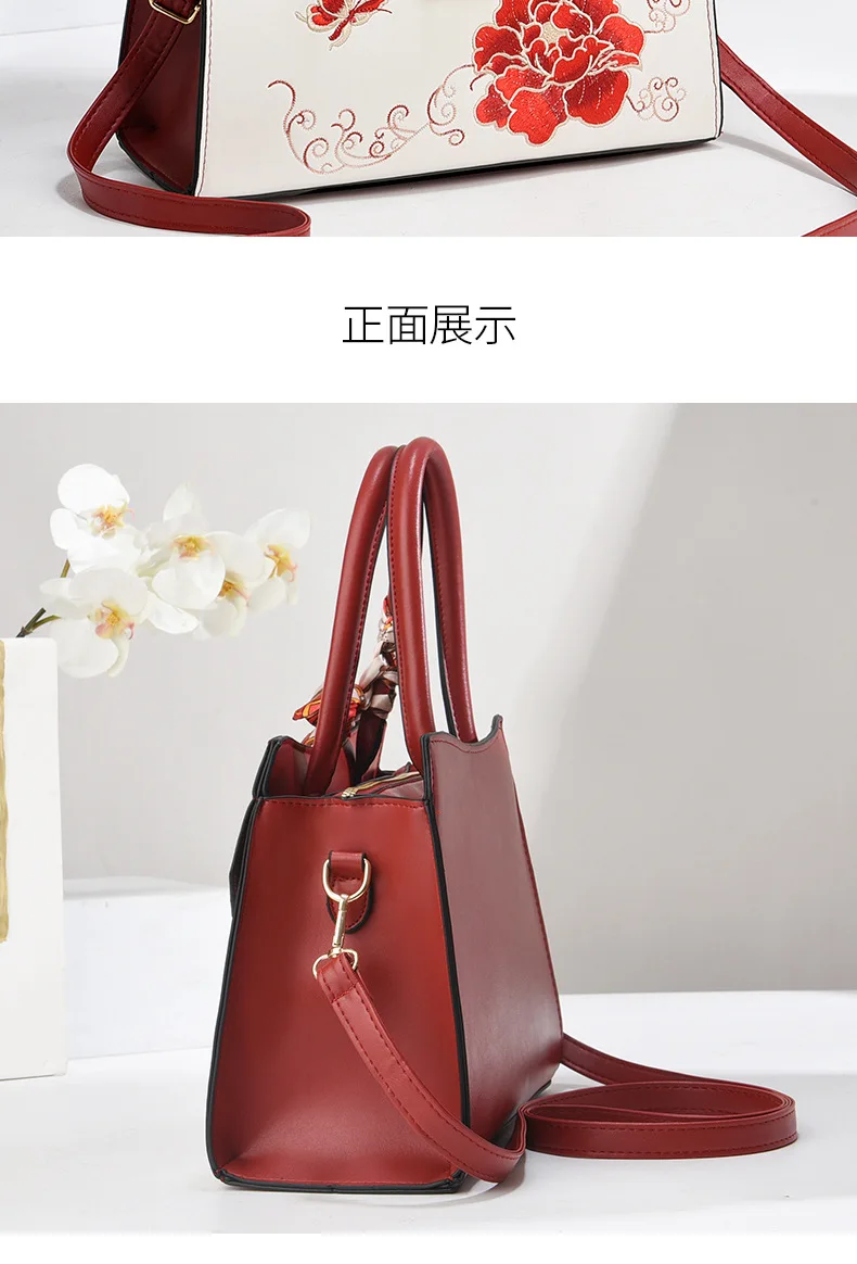 2025 Neue bestickte Damenhandtasche, modische Umhängetasche, hochwertiger Stil, vielseitig, große Kapazität, Schulterhandtasche, Designer-Tasche für Damen – Detail 16