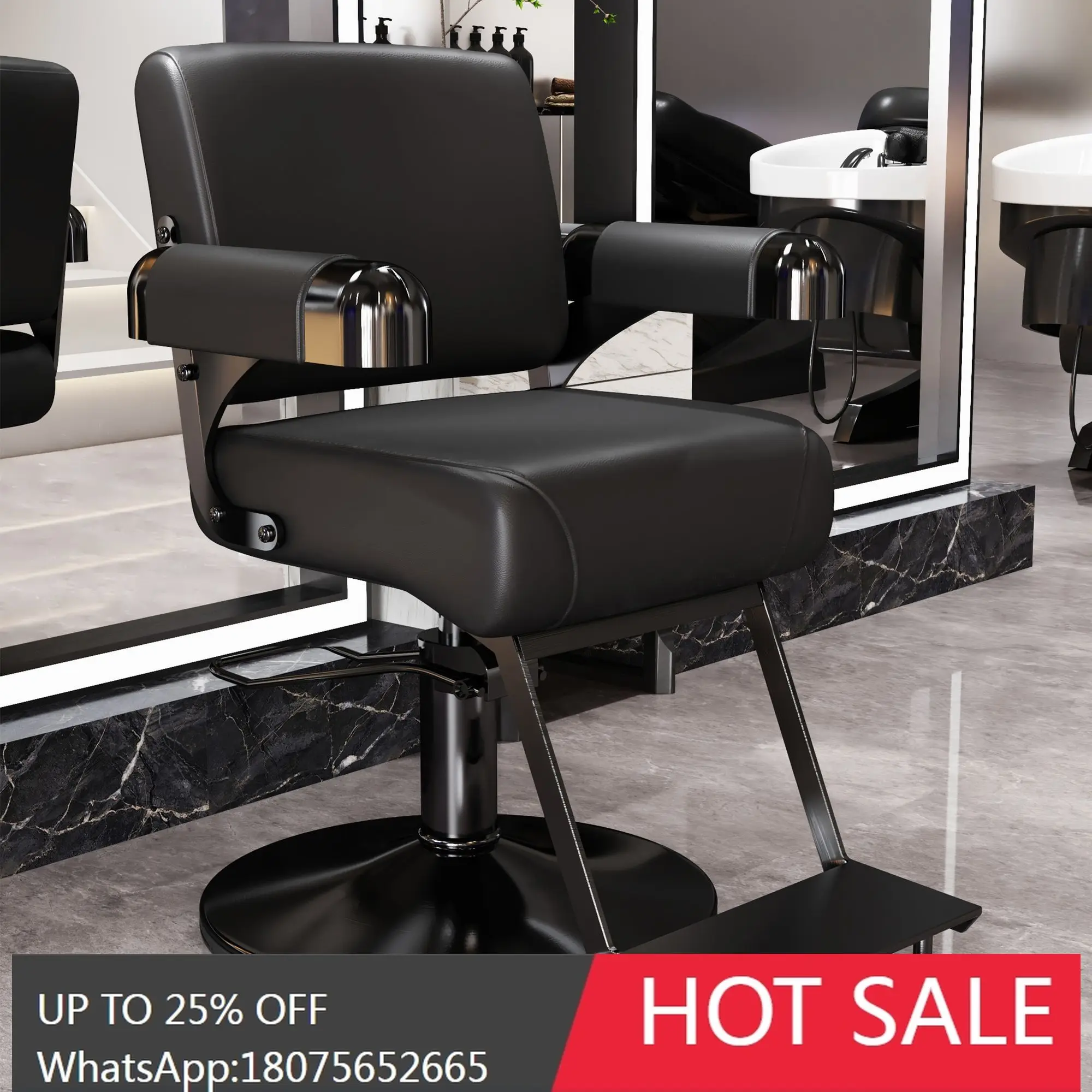 MJY High-End Hair Salon Exclusive Barber Shop Simple Haircut Perm Dye Chair