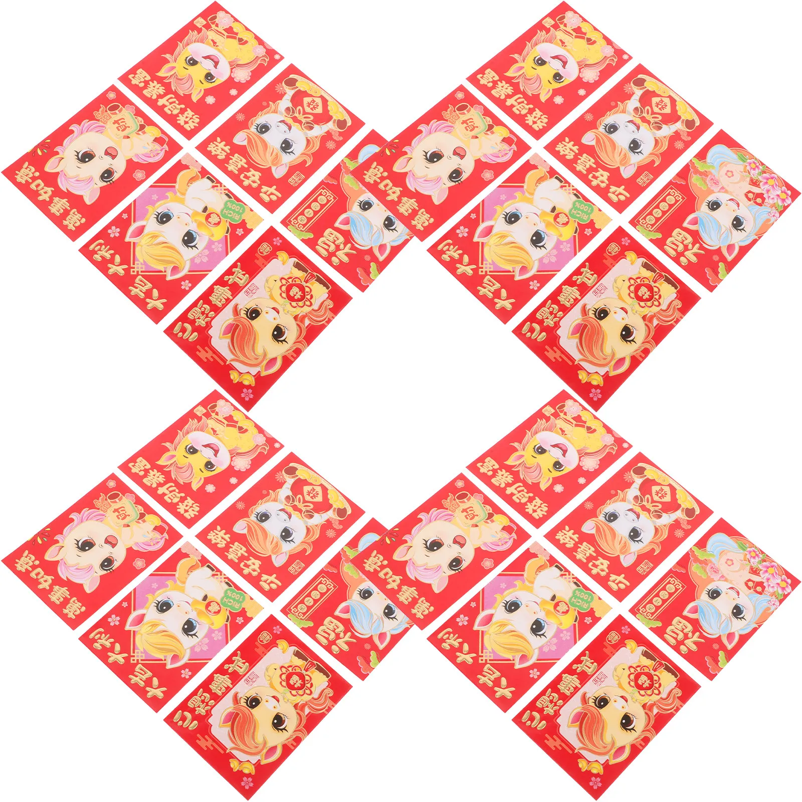 300pcs-red-envelopes-chinese-new-year-year-of-horse-design-lunar-money-packets-spring-festival-wedding-birthday