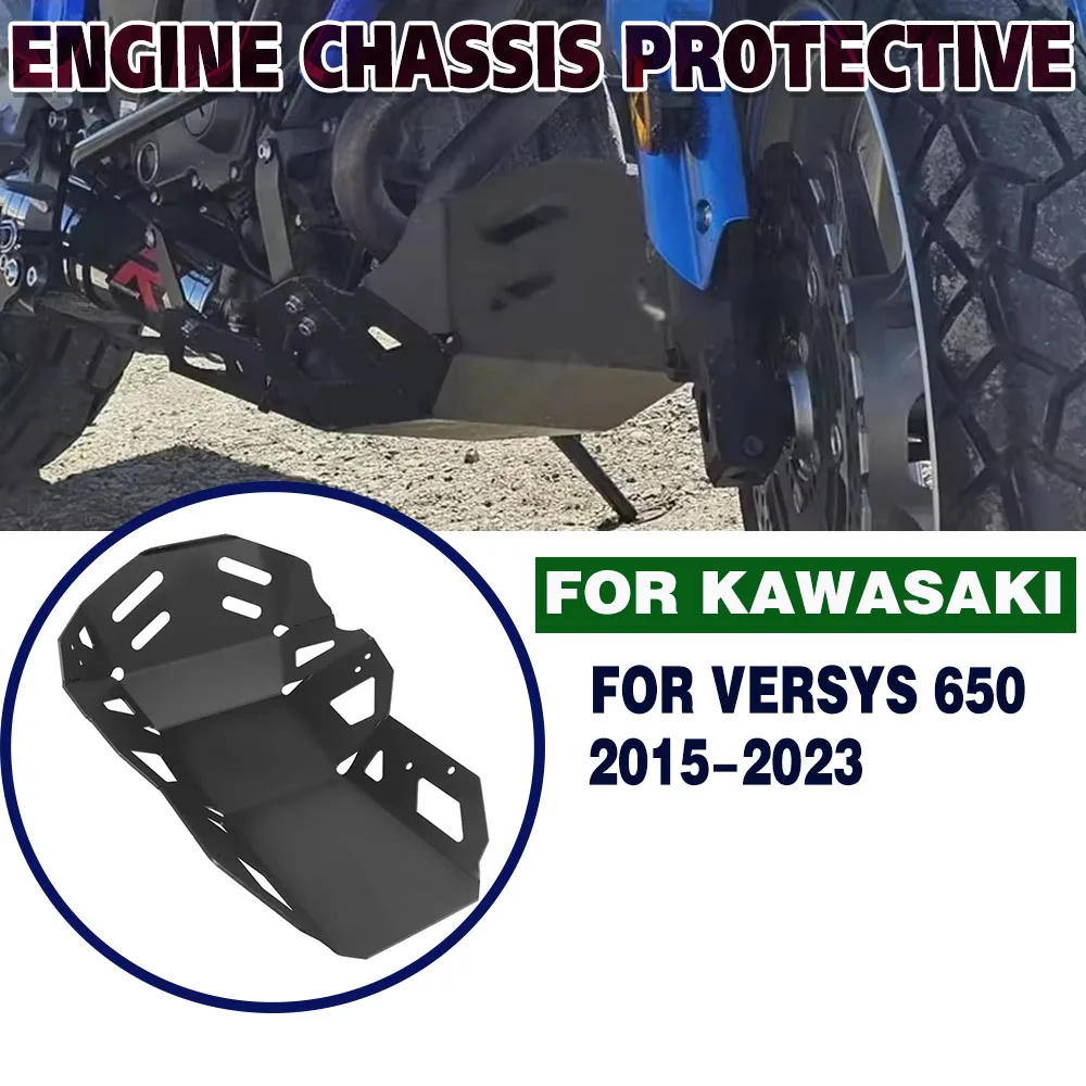 

Защитная крышка шасси двигателя Versys 650 для KAWASAKI Versys 650 2015-2023, нижняя защитная пластина двигателя мотоцикла, защита поддона