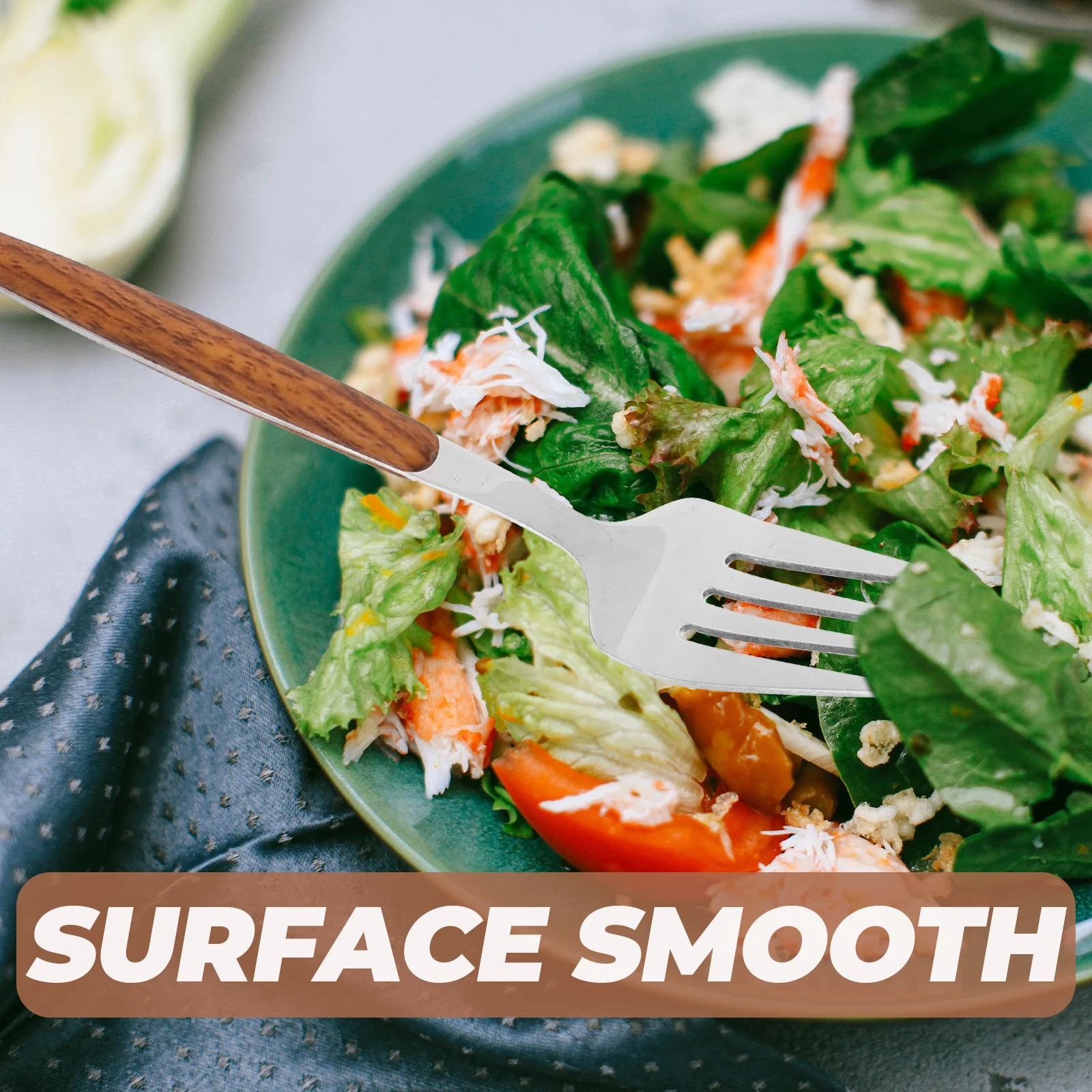 

5pcs Stainless Steel Cutlery Set Plastic Handle Flatware Tableware Kit For Dining Salad Dessert Nordic Style Modern Design