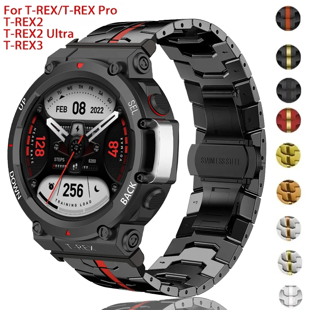�y�Z�[�����z�X�`�[���X�g���b�v Huami Amazfit T-rex 3/2 Trex Pro ���^�����v�o���h Amazfit T-Rex �E���g���o�^�t���C�N���X�v�X�}�[�g�E�H�b�`�A�N�Z�T���[