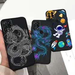 For Tecno Pova LD7 Case Dragon Cool Style Astronaut Cow Dinosaur Painting Back Cover Soft Silicone Tecno Pova 3 Pova 2 Phone Bag