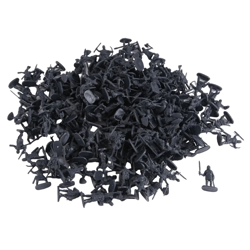 AS96-1:72 200/セットプラスチック古代兵士フィギュア古風な兵士男性剣士アクションフィギュア DIY 戦争シーン