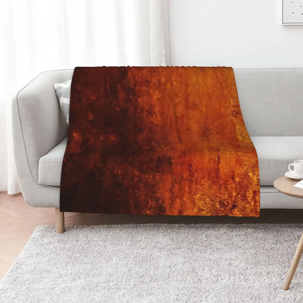 Copper Plate Throw Blanket Decorative Sofa bed plaid Furry Warm Retros Bed covers Blankets