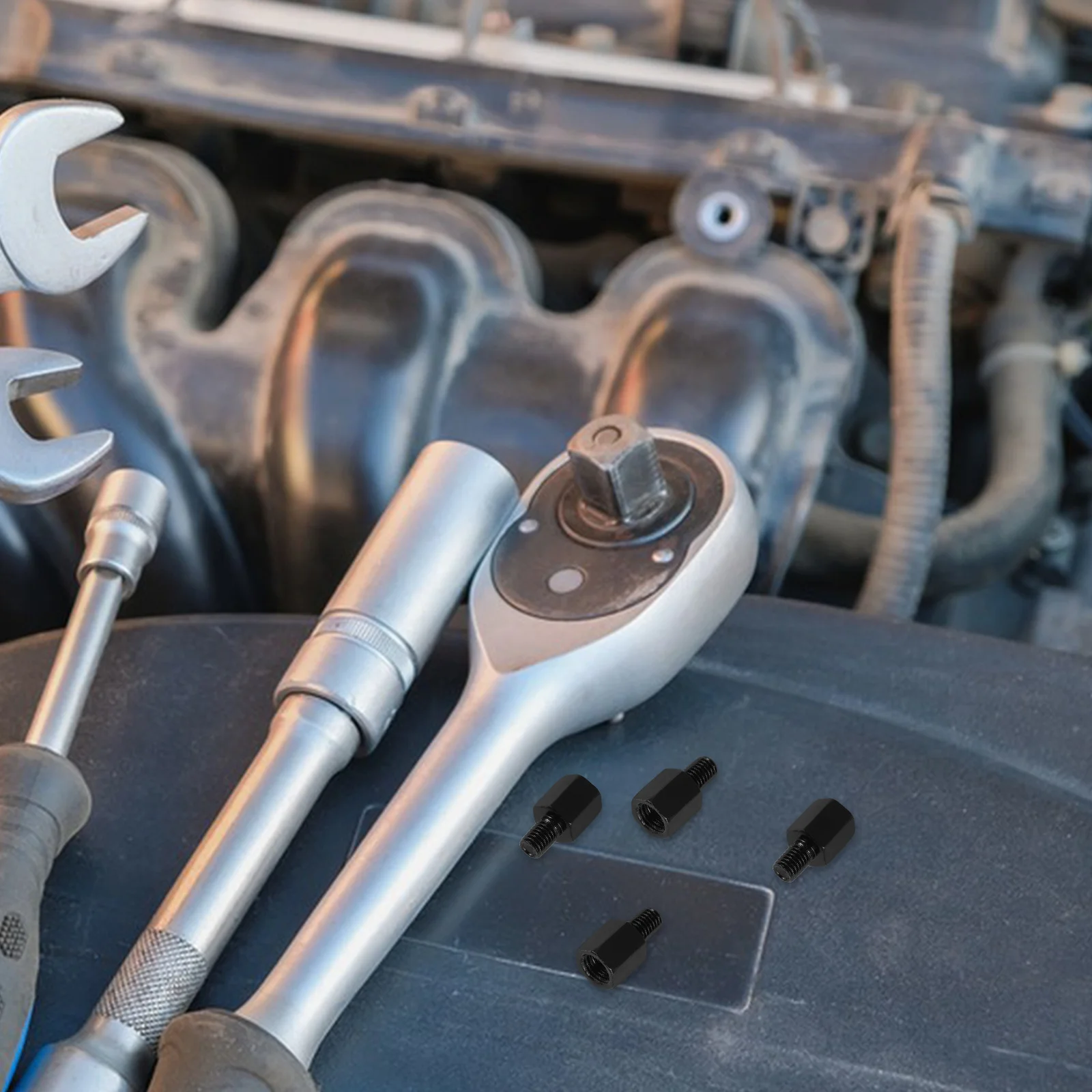 

2 set Motorcycle Mirror Mount Adapter 8-10Mm Heightening Screw Rearview Mirrors Reverse Bolt Conversion For Universal Bracket