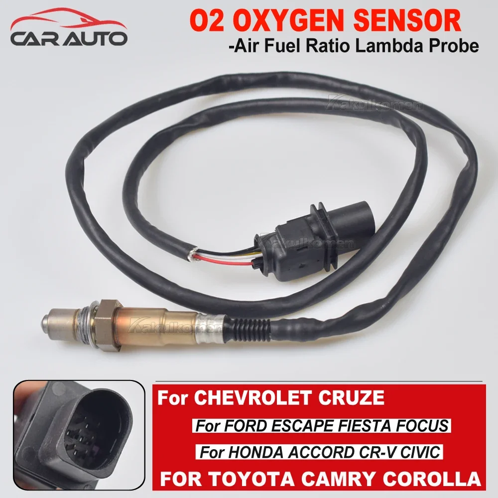 Oxygen Sensor 5 Wire Wide Band Replacement AFR O2 Sensor Replaces For # LSU 4,9 17025 and 0258017025 For AEM 30-4110 UEGO