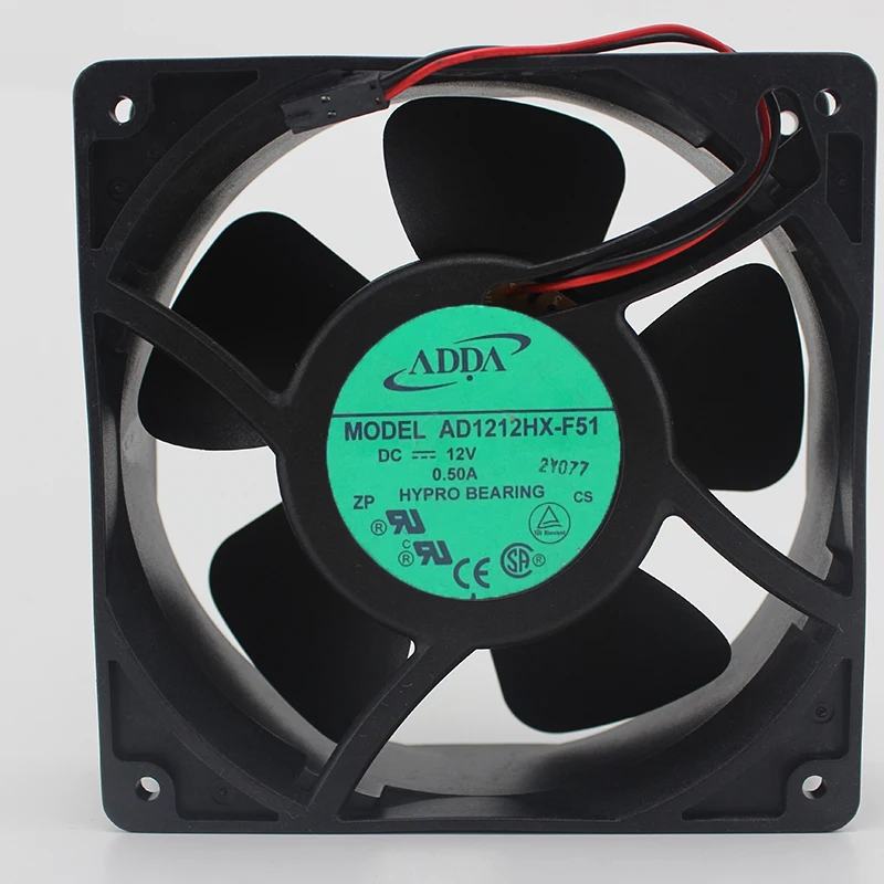 

ADDA AD1212HX-F51 12V 0.50A 12038 12cm 120 * 120 * 38MM Aluminum Frame Cooling Fan