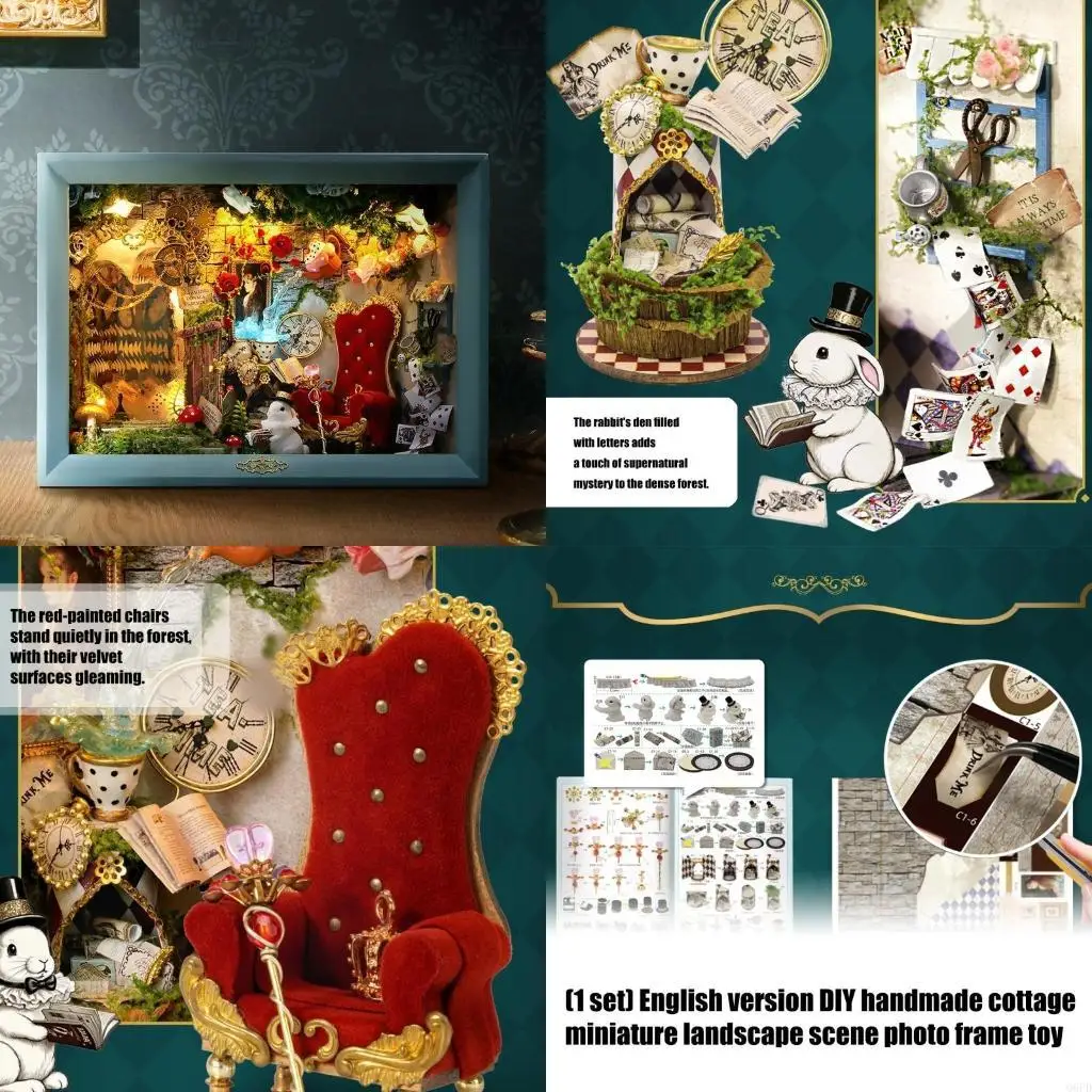 

Подробная миниатюрная пейзажная сборка, деревянная каюта, ремесленный проект, игрушка для снятия стресса для подростков и