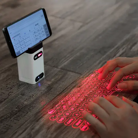 Mini Wireless Laser Projection Keyboard Bluetooth Virtual Keyboard & Mouse function for Laptop Smartphone Keyboard Projector