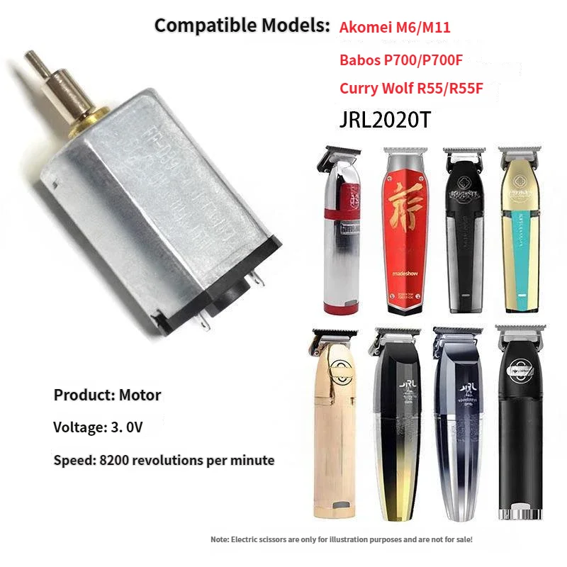 

2020T 8200RPM Hair Clipper Motor, Suitable for Compatible JRL 2020T M6 M11 P700(F) R55(F), Replacement Trimmer Engine Parts