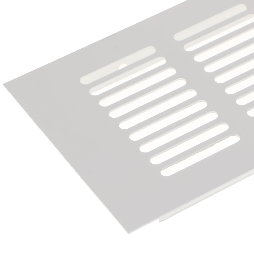Louvered Air Outlet Ventilation Aluminum Alloy Square Vent Cover Stainless Steel for Electric Cabinet and Shoe Cabinet
