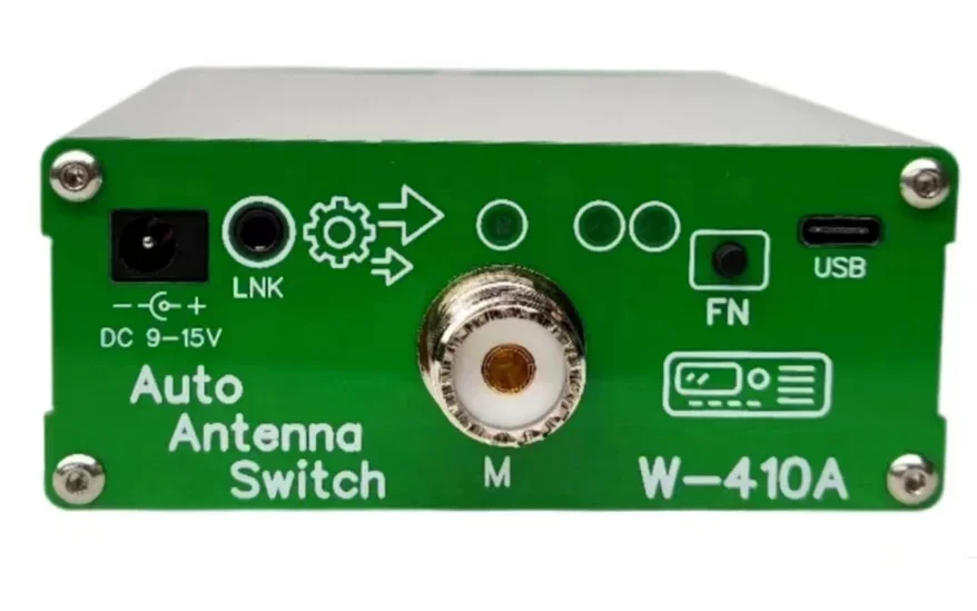 

New W-410A 200W Automatic Antenna Switch Antenna Switcher Suitable for Shortwave HF Radio Receivers