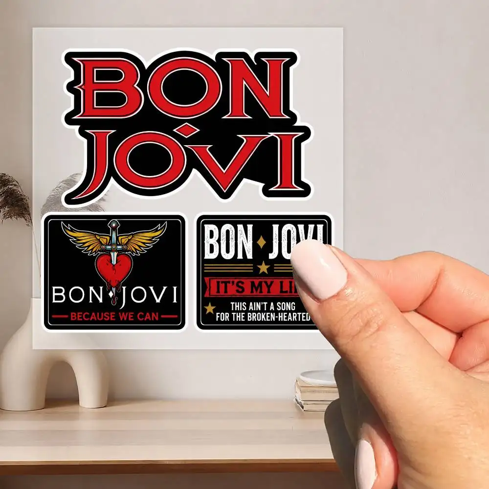 Autocollants imperméables B-on J-ovi pour décorer les vitres de voitures, les motos et les ordinateurs.