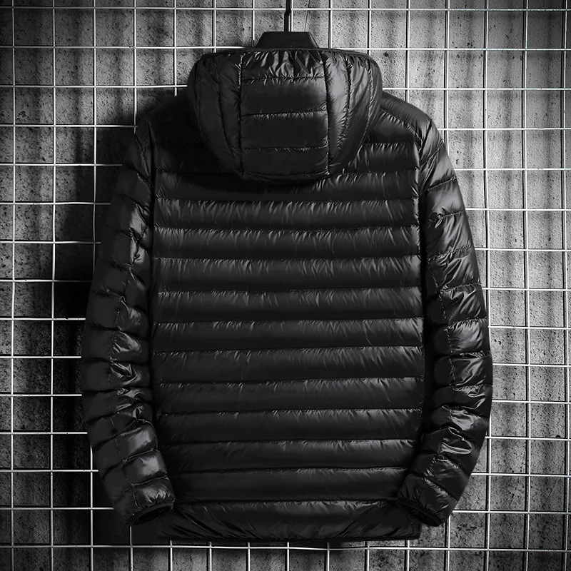 Men's Spring Winter Quilted Coats New 90% White Duck Down Ultra Lightweight Packable Down Jacket Men Korean Fashion Puffer Coat