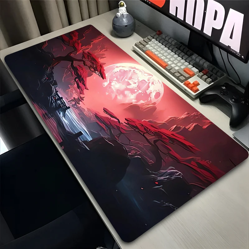 Rubber Mouse Pad Game Desk Mat Computer Keyboard Pad Large Gaming Accessories Black and white Carpet Natural Landscape Mousepad - view 6