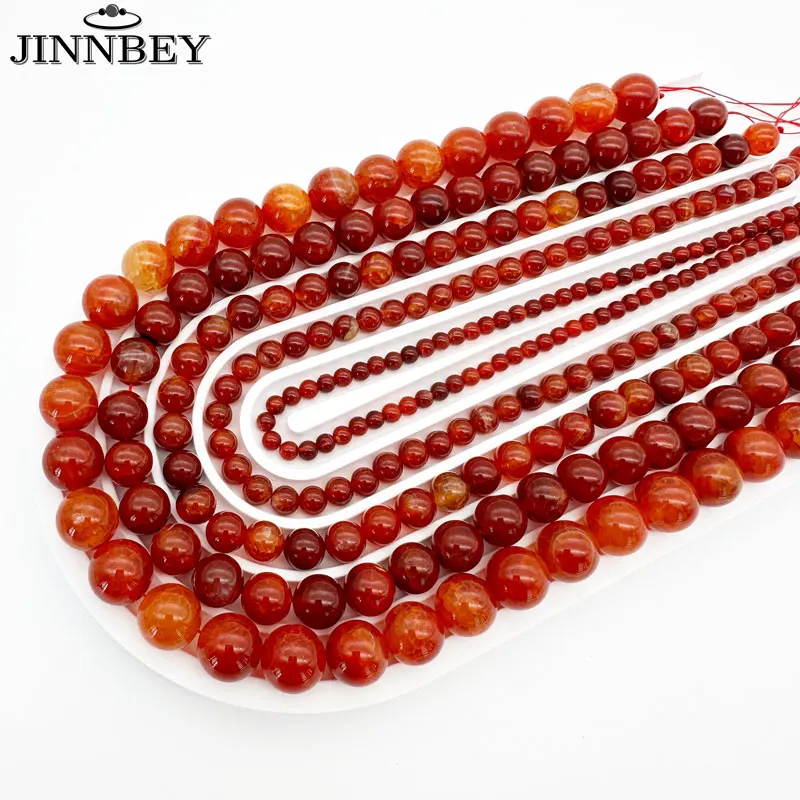 4/6/8/10/12mm Red Draconic Agate Round Beads For DIY Bracelet Beaded Material Jewelry Necklace Making Accessories Supplies