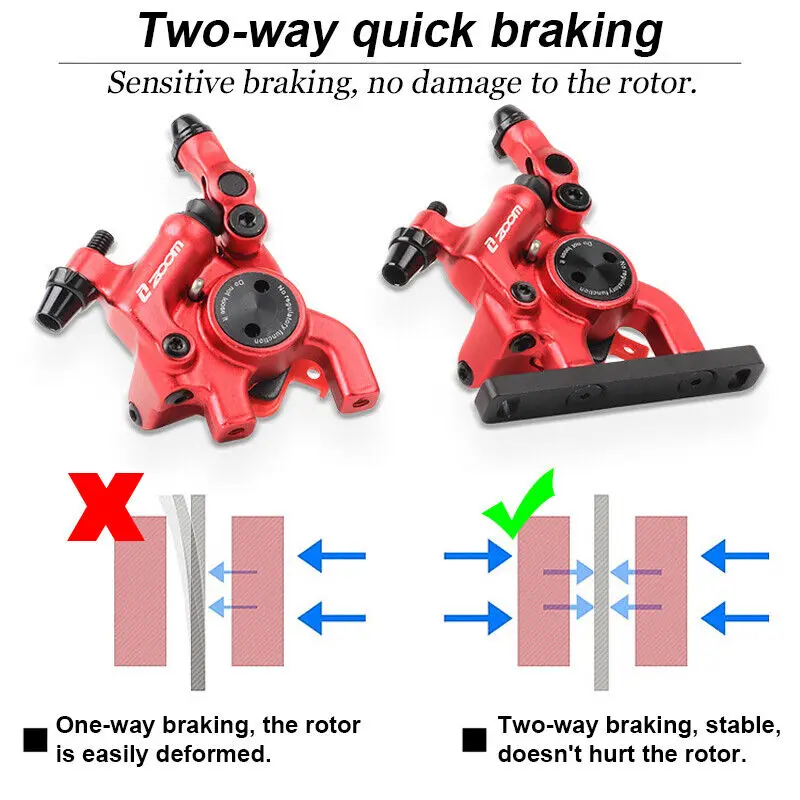 คาลิปเปอร์เบรกไฮดรอลิกแบบดิสก์สำหรับจักรยานเสือหมอบ ZTTO แบบลูกสูบคู่ สำหรับด้านหน้าและด้านหลัง ใช้กับน้ำมันเบรก สำหรับอะไหล่จักรยาน Shimano