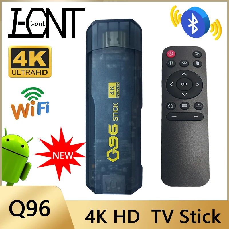 Dispositivo de TV inteligente Q96, Dongle de cine en casa, 2,4/5G, WIFI de doble banda, Bluetooth, Allwinner H313, Android 10