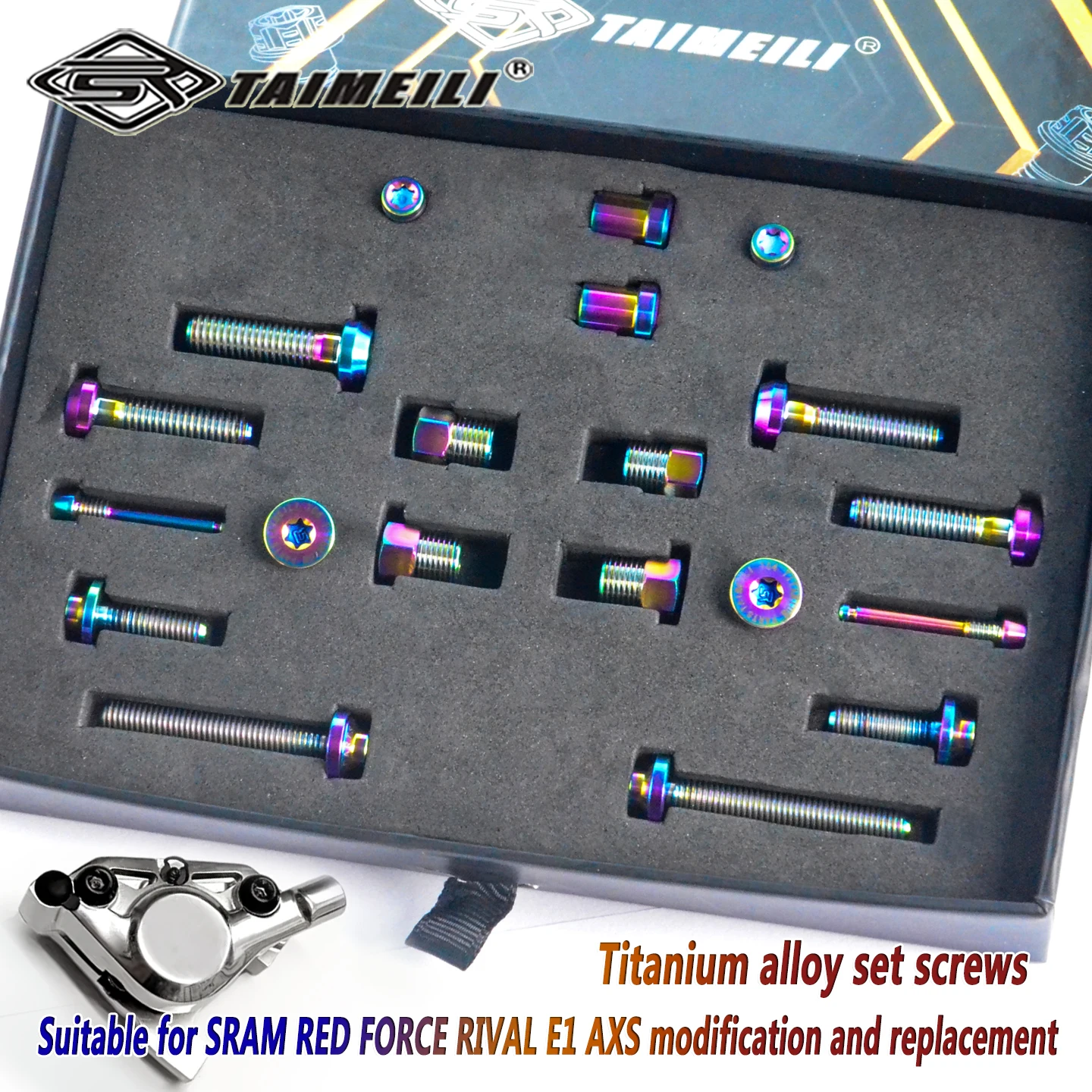 TAIMEILI Titanium Alloy Derailleur Fixing Bolts Fit SRAM RED FORCE RIVAL E1 AXS Road Bike Replacement Fasteners