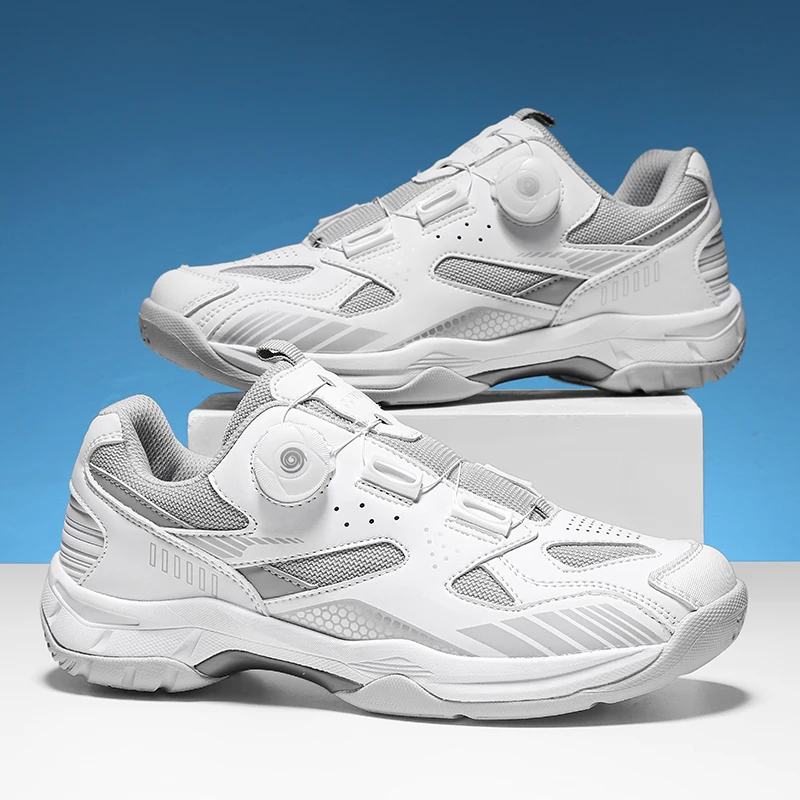 Schnellschnür-Badminton-Schuhe für Damen und Herren, Trainingsschuhe, stoßdämpfende, rutschfeste Volleyball-Sport-Sneaker – Detail 12